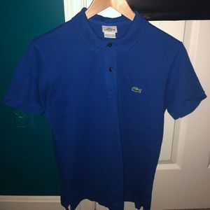 Lacoste slim fit polo royal blue